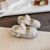 Zapatos de piel para niña, estilo otoño, zapatos de princesa con lazo y pedrería para niños de 3 a 6 años, zapatos de rendimiento de suela blanda, zapatos de vestir elegantes para niñas