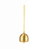 Colgante de Campanilla Pequeña de Latón Amarillo Mate Campana Simple de Cobre Pulido Accesorios para Joyería DIY Colgador de Puerta de Coche Adorno Colgante de Carrillón de Viento