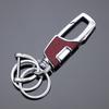 Llavero de coche abierto con un solo clic, de metal antipérdida, grueso y de doble círculo, creativo, para hombre, venta al por mayor