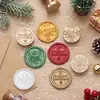 Nuevos sellos de lacre de la serie navideña con diseños de muñeco de nieve, Papá Noel y renos, hechos de latón para decoración de diarios