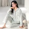 Pijamas de Venta Caliente para Mujer 2026 Nuevo Otoño Primavera Algodón Puro Casual Manga Larga Talla Grande Estampado Ropa de Casa Se Puede Usar al Aire Libre