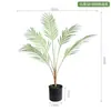 Maceta para Helecho Planta Pequeña Hojas de Helecho Artificiales Paisajismo Planta Verde Bonsái Escena de Selva Tropical Decoración de Rincón de Plantas