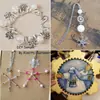 Accesorios de Joyería de Aleación DIY 10 Tipos de Colgantes de Copo de Nieve Vintage Venta Caliente Transfronteriza Collares Pulseras Decoración de Llaves Colgantes