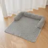 Cama transfronteriza para gatos y perros, adecuada para todas las estaciones, resistente a los arañazos, resistente a las mordeduras, alfombrilla antideslizante para perros, cojín cálido para dormir para gatos y perros, cojín para mascotas, a prueba de orina