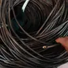 Cesta redonda de ratán imitación cuero cesta redonda de ratán para frutas cesta de flores artesanías material tejido silla de ratán reparación de ratán ratán real y falso otra tela