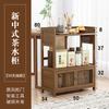 Mesa de centro, Gabinete lateral, Gabinete de almacenamiento estilo chino nuevo, Gabinete de almacenamiento de té, Sala de estar con almacenamiento de cajones, Carrito de té, Juego de té, Estante para té