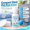 KineShineX Gotas para Ojos Manchas de Lágrimas en Cachorros y Gatitos Solución de Limpieza para Ojos de Cachorros y Gatitos Limpieza Suave Alrededor de los Ojos Lágrimas