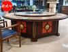 Mesa de Comedor Eléctrica Hotel Mesa Redonda Grande Nuevo Chinoiserie Mesa de Comedor Eléctrica de Pizarra Personalizada Mesa de Comedor Multifuncional Mesa para Hot Pot