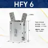 Cilindro Neumático de Dedo Tipo Y HFY10/HFTY16/20/25/32/6 puntos de Apertura y Cierre Pinza Neumática Manipulador de Pinza Pequeña