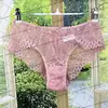Calcinhas de Renda Finas e Estilosas, Cintura Média, Design Sexy Vazado, Confortáveis e Respiráveis, Forro 100% Algodão, Cintura Média-Baixa