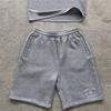 Estilo de Rua Coreano Estilo Simples Primavera e Verão Tendência Versátil Casual Top de Gola Redonda Estampa de Letras Shorts da Moda