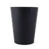 Lixeira japonesa minimalista para casa, redonda, sem tampa, plástica, criativa, colorida, para vaso sanitário, banheiro, grande, para papel usado, atacado