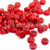 Cuentas de estrella de cinco puntas de 4 x 7 mm, cuentas sueltas acrílicas, accesorios, bola de estrella de amor, joyería, accesorios transfronterizos