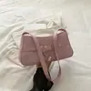 2026 Nueva Moda de Verano Simple Gran Capacidad para Viajar Color Sólido Minimalista Elegante Texturizado Bolso Pequeño de Hombro Debajo del Brazo