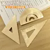 Régua de Latão Vintage 15cm Versão Espessada Régua de Cobre Estudante Escritório Portátil Triângulo de Desenho e Rascunho