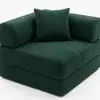 Caja de sofá comprimido envasada al vacío, tela de pana, adecuada para salas de estar pequeñas, fácil de montar, plegable y se puede usar como sofá cama reclinable
