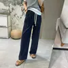 ¡Pantalones sin preocupaciones! Pantalones de Lino Rectos de Corte Relajado, Versátiles de Pierna Ancha para Mujer, Frescos de Verano, Ultra Delgados, Caídos, Sueltos, Casuales.