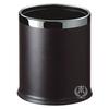 Bote de Basura de Cuero Gpx-45 para Hogar Hotel Baño Bote de Basura Redondo de Cuero de Doble Capa Bote para Habitación