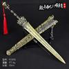 Fengshenyan Periférico 30cm Arma Antigua Espada Yin de Shangwang con Vaina Modelo de Arma Artesanías de Aleación Accesorios