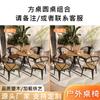 Mesa y Silla de Ocio para Exteriores Patio Exterior Madera Anticorrosiva Combinación de Mesa y Silla para Comedor Exterior Mesa Cuadrada Redonda Elevable para Balcón del Hogar