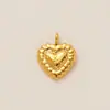 Nueva Serie de Corazones de Moda Acero Inoxidable Recubrimiento Electroquímico al Vacío 18K Impreso Colgante de Accesorio DIY Color Transparente Conservación Lote Transfronterizo