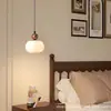 Lámpara colgante de mesita de noche, luz de pasillo, lámpara de cabeza única para barra de bar, estilo chino, para encima de la escalera, estilo vintage y nuevo, para dormitorio, comedor, iluminación de línea larga