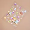 Redanco5D Repujado Popular Pegatinas para Uñas Navideñas Muñeco de Nieve Árbol Alce Pegatinas Estéreo para Uñas He1343