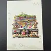 Pegatinas para cajas acrílicas planas en stock de diversas regiones del país, recuerdos de ciudades turísticas, regalos culturales y creativos, estilo personalizado, uso universal