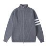 Cárdigan de Punto Rayado para Otoño e Invierno de Aliexpress Transfronterizo Suéter Chaqueta Estilo Perezoso para Hombre Capa Interior Holgada