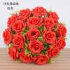 Buquê de rosas artificiais 18 cabeças buquê de rosas encaracoladas decoração de noiva exibição DIY flor rosa em estoque atacado
