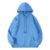 Sudadera de Algodón Puro de Invierno con Logo Personalizado Ropa de Trabajo Sudadera con Capucha y Forro Polar Pulóver Cuello Redondo Camisa para Reunión Anual Uniforme de Clase