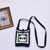 2024 Bolsa de Mão Mini de Tricô Guofeng Panda Bolsa de Celular Fashion Guofeng Bolsa de Ombro Bolsa Casual Versátil