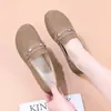 Novedad Primavera 2025 Zapatos de Lona Estilo Beans para Mujer Planos Casuales sin Cordones Zapatos para Mamás de Moda Combinan con Todo de una Sola Capa para Venta Transfronteriza