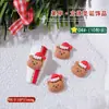 Promoção Quente Atacado Decorações de Nail Art de Natal Desenho Animado Fofo Papai Noel 3D Material de Resina DIY Pacote de Acessórios
