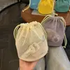 Bolsa con Cordón de Gran Capacidad Dopamine Grid Bolsa Portátil Simple Práctica Bolsa de Maquillaje Neceser Bolsa de Viaje de Mano