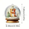 Letra Bola de Cristal Amarilla Acrílico Colgante para Coche Adorno para Árbol de Navidad Decoración del Hogar Espejo Retrovisor