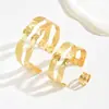 Anillo de brazo de doble capa de venta caliente transfronterizo diseño simple sentido abierto liso anillo de pulsera textura de viento fresco ajustable