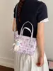 Moda Nueva Transfronteriza 2026 Bolso Cruzado Estampado de Gama Alta de Nicho para Mujer, Bolso de Cubo de Mano Súper Popular