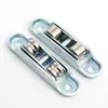 Rueda Doble Ajustable, Plástico de Ingeniería-Acero, Cabeza Redonda de 2.0 mm, Accesorios de Ferretería para rieles deslizantes de puertas y ventanas de aleación de aluminio con rotura de puente térmico y uPVC