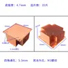 Disipador de calor de cobre no estándar LED Radiador denso de dientes Servidor de semiconductores Una pieza Pedido mínimo CNC