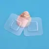 Punch-free rack de vaso sanitário patch escovado fivela transparente fivela sem costura gancho gancho acessórios de fábrica venda direta