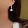 Cao Shi Fabricante Wholesale Pendientes Geométricos Galvanizados para Mujer Estilo Francés Pendientes Elegantes Estilo Pequeño Fragante Estilo de Lujo Accesible Joyería