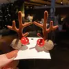 Pasador de Navidad diadema festiva pasador de asta de ciervo accesorios para el cabello de mujer para disfraz de Navidad