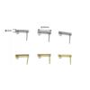 Accesorios para pendientes de acero inoxidable transfronterizos pendientes pasador de soldadura de varilla cuadrada pendientes de anillo de soldadura material para manualidades pasador de joyería accesorios