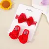 Set de Accesorios para el Cabello para Niños de Comercio Exterior Europeo y Americano Set de Diademas Elásticas Finas con Lazos Set de Calcetines para Bebé Protección de la Fontanela para Bebés y Niños Pequeños