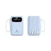 Mini power bank con certificación 3C, 20000 mAh, compacto y portátil, viene con cable integrado, fuente de alimentación móvil, regalo personalizable con logo