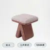Banqueta de Maquiagem Estilo Vintage Italiano Simples de Luxo Nórdico Madeira Maciça Banqueta de Chá Estilo Artístico Retrô Banqueta para Trocar Sapatos Sala de Estar