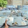 Juego de Ropa de Cama para Dormitorio de Estudiante Individual de Otoño e Invierno de Cuatro Piezas, Juego de Tres Piezas, Funda de Edredón de Una Pieza, Algodón de Aloe Vera