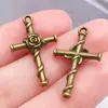 Acessórios de Liga Cruzada Verde Antigo Personalizados Transfronteiriços Pingentes de Pulseira DIY Encantos de Colar Acessórios de Joias Atacado