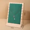 Soporte de Exhibición Móvil para Collares de Madera Maciza Estante Colgador de Joyería para Pulseras Soporte de Exhibición para Collares Puesto de Exhibición Tablero para Collares